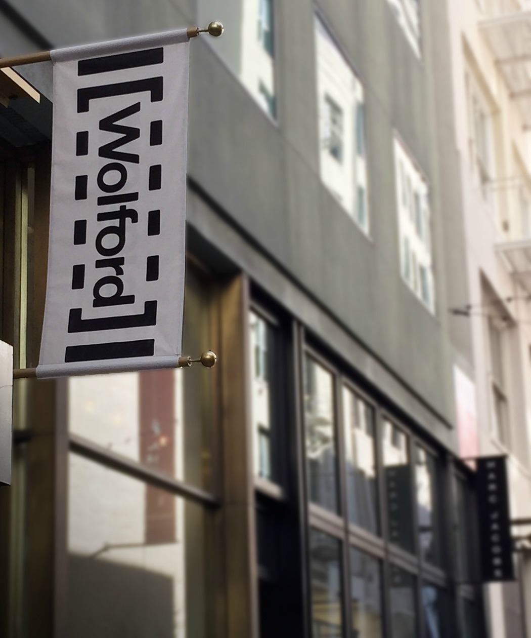 Alphagraphics San Francisco canvas sign on pole pockets